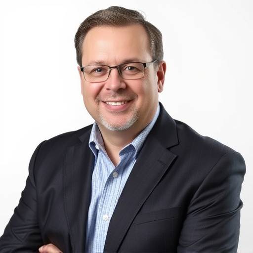 Portrait of John Smith, CEO of GlobalTech Solutions.